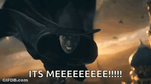 Witch Flying Saying It's Meeeeeeeee GIF