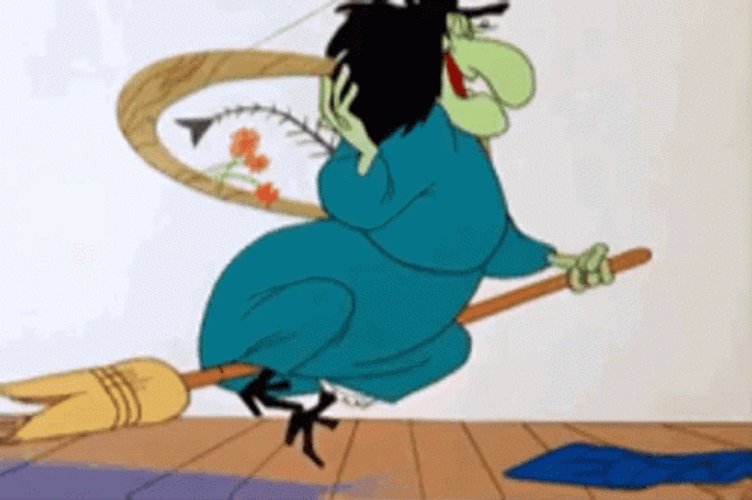Witch Hazel Broomstick GIF