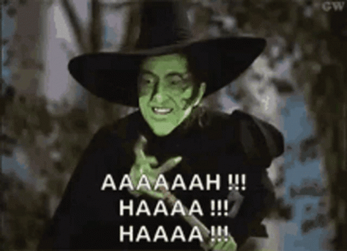 Witch Melting Wicked Laugh GIF
