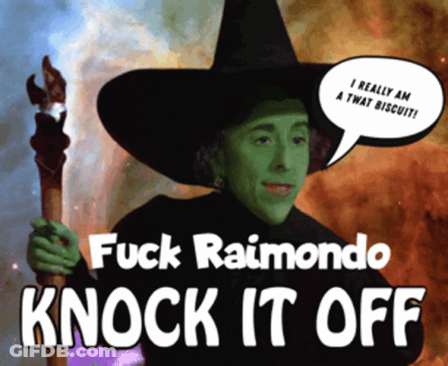 Witch Saying Fuck Raimondo Knock It Off GIF