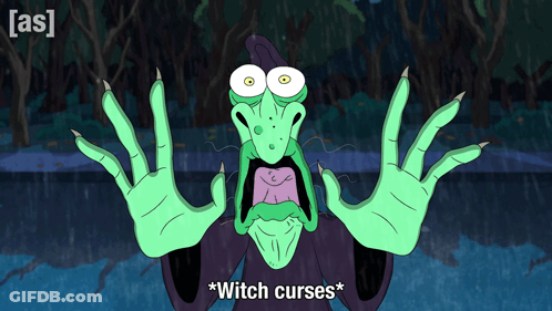 Witch Saying Witch Curses GIF