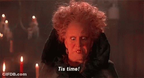 Witch With Pumpkin Witching Hour GIF