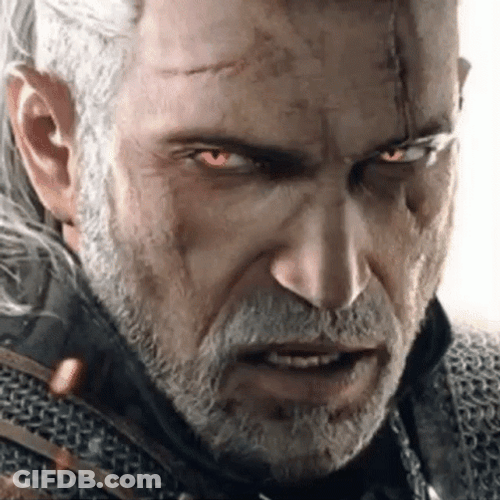 Witcher Animated Geralt Talking GIF