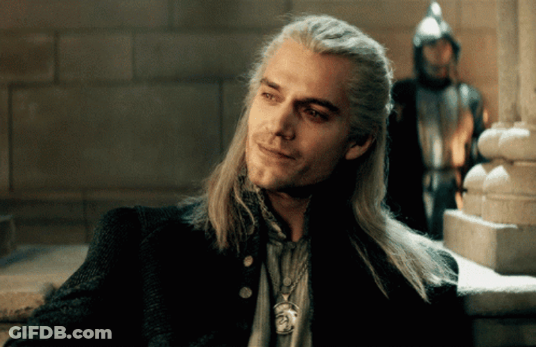 Witcher Gelart Having A Drink GIF