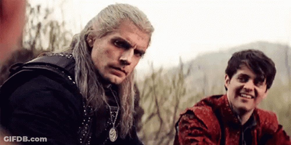 Witcher Geralt Having Conversations GIF