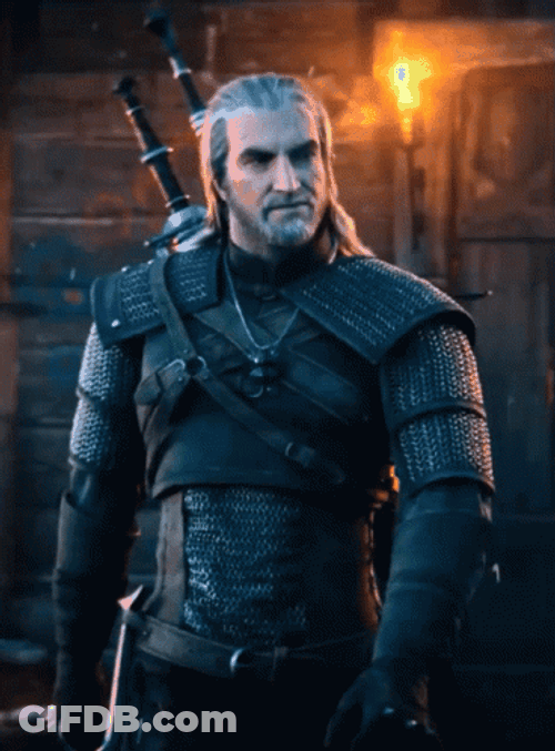 Witcher Geralt With His Sword GIF