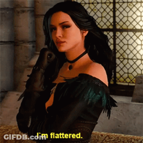 Witcher I'm Flattered GIF