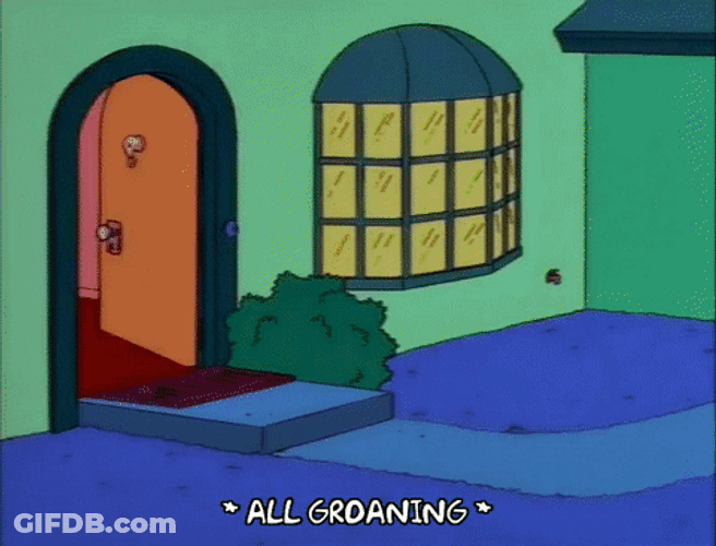 Witches Kicked Out By Simpsons Family GIF