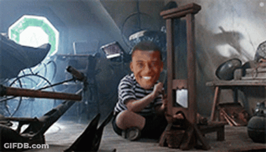 With Big Head Guillotine GIF