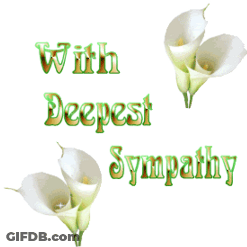 With Deepest Sympathy Lily GIF