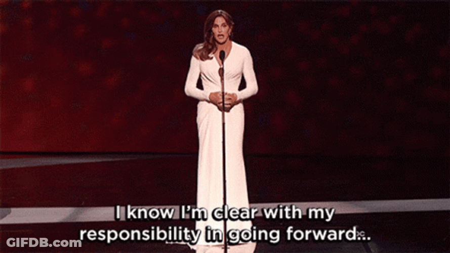 With Great Power Comes Great Responsibility Caitlyn Jenner GIF