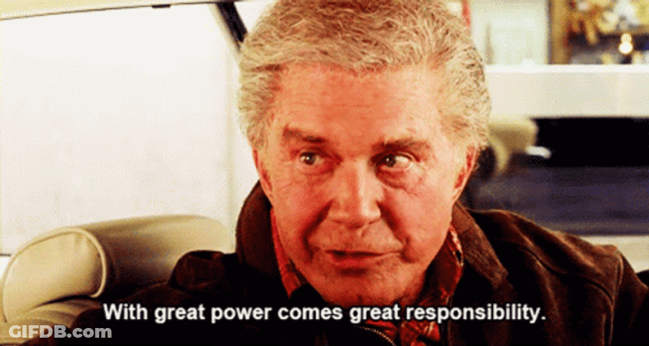With Great Power Comes Great Responsibility Uncle Ben GIF
