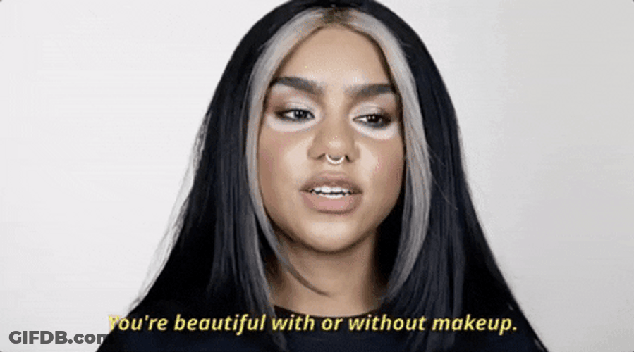 With Or Without Makeup GIF