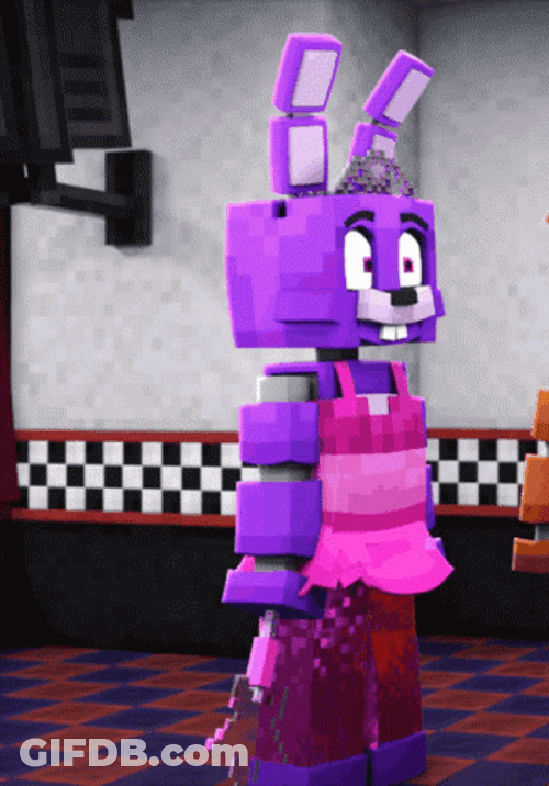 Withered Bonnie 3D Girly Bear GIF