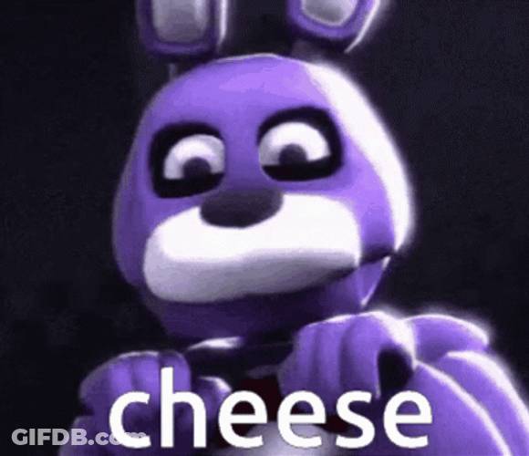 Withered Bonnie Cheese Headshake GIF
