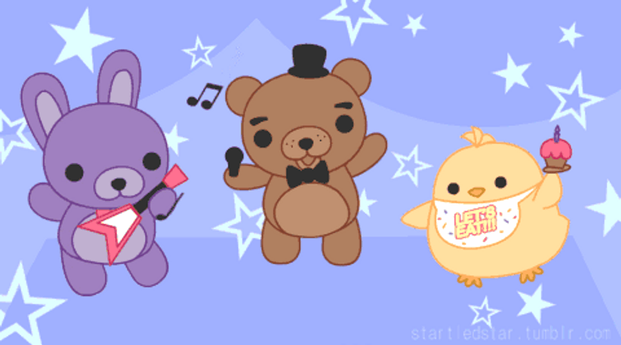 Withered Bonnie Cute Band GIF
