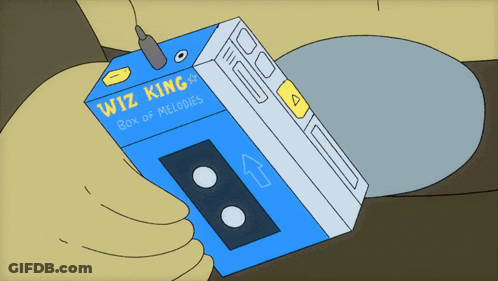 Wiz King Box Of Melodies Cassette Player GIF
