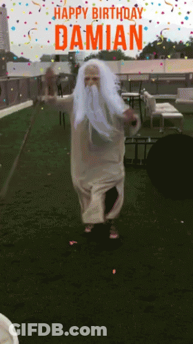 Wizard Costume Man Dancing Birthday Damian GIF