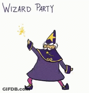 Wizard Dancing Saying Wizard Party GIF