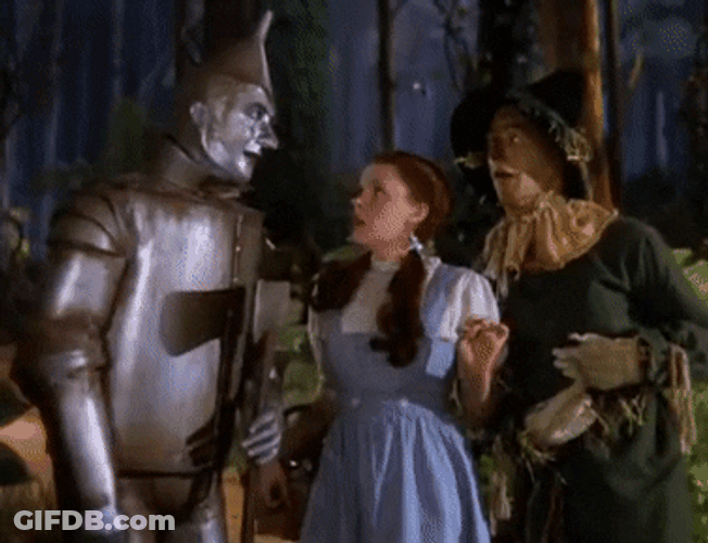 Wizard Of Oz Characters Discussing GIF