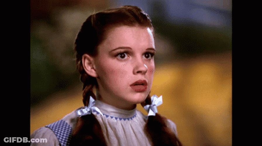 Wizard Of Oz Confused Dorothy GIF