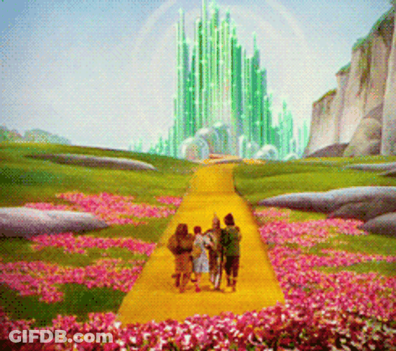 Wizard Of Oz Going Inside Emerald City GIF