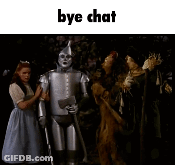 Wizard Of Oz Saying Bye Chat GIF