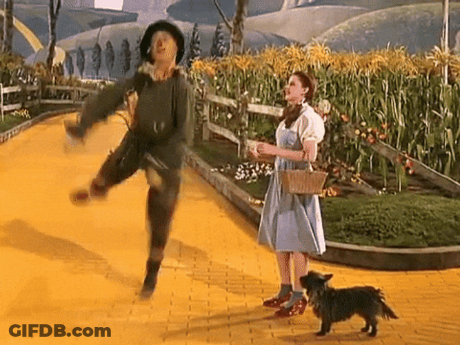 Wizard Of Oz Scarecrow Dancing GIF