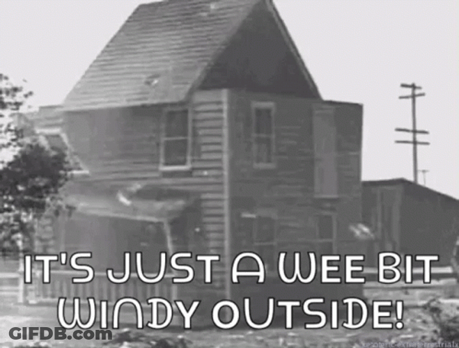 Wizard Of Oz Tornado Windy House GIF