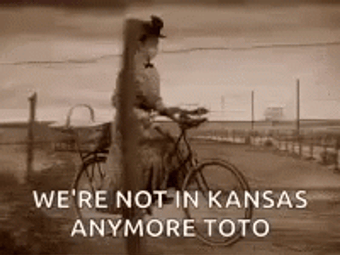 Wizard Of Oz Wicked Witch Bike Ride GIF