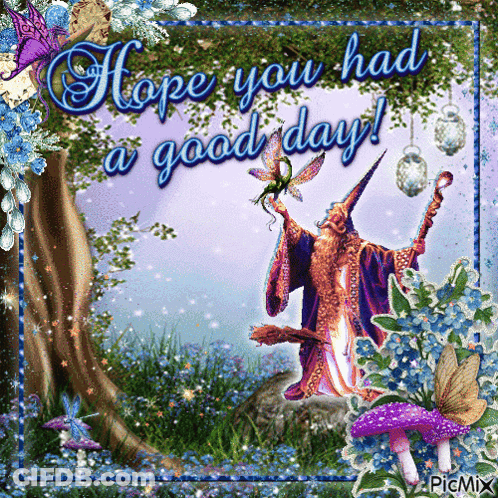 Wizard Saying Hope You Had A Good Day GIF