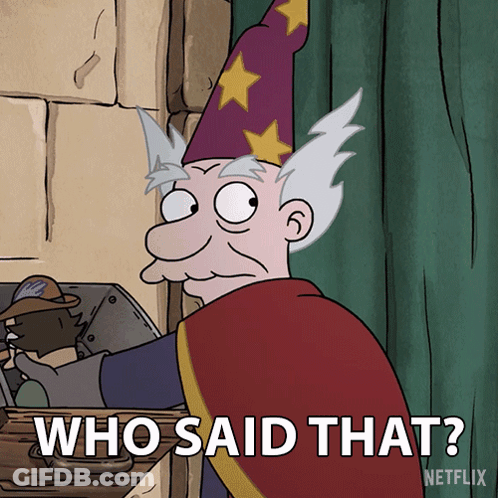 Wizard Saying Who Said That GIF