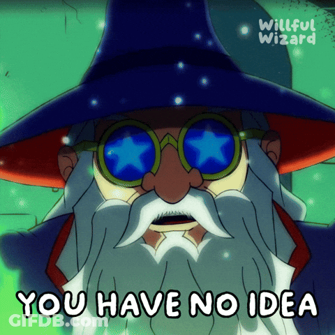 Wizard Saying You Have No Idea GIF