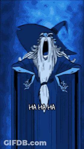 Wizard With Nice Argument Text GIF