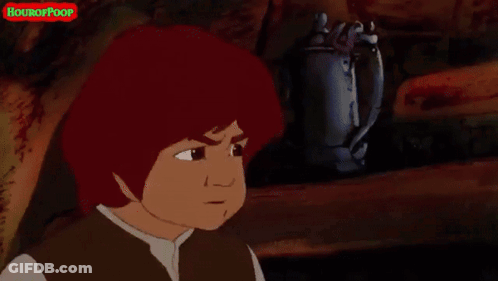 Wizard With White Beard And Blue Hat Saying Houxorpoop GIF