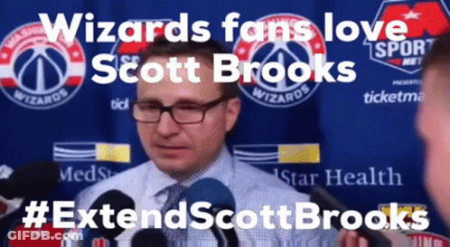 Wizards Fans Love Scott Brooks #ExtendScottBrooks GIF