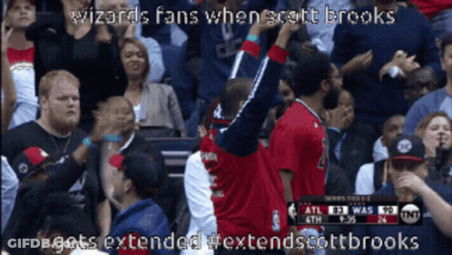 Wizards Fans Scott Brooks Extended GIF