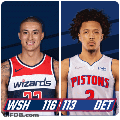 Wizards Player And Pistons Player GIF