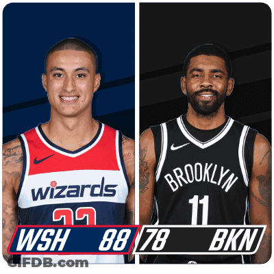 Wizards Vs Brooklyn Nets Basketball Players GIF