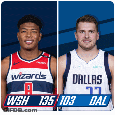 Wizards Vs Dallas Basketball Players GIF
