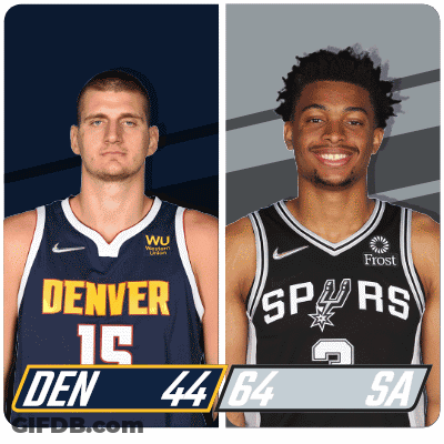 Wizards Vs Denver Basketball Players GIF