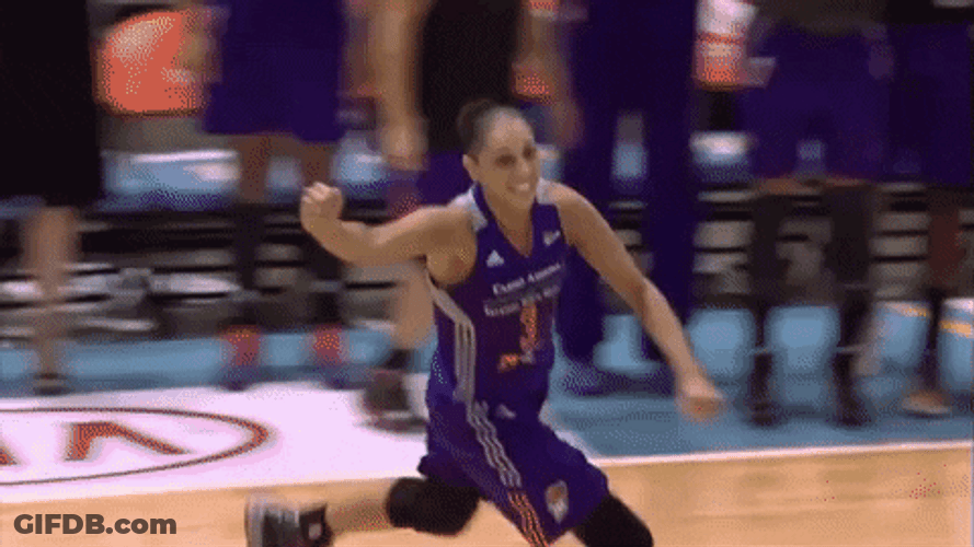 Wnba Diana Taurasi Happy Running GIF