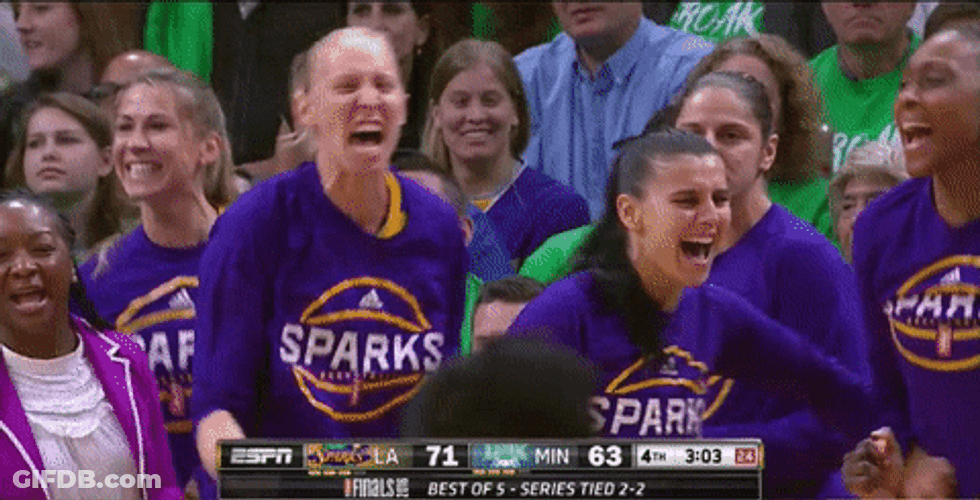 Wnba Sparks Loud Screams GIF