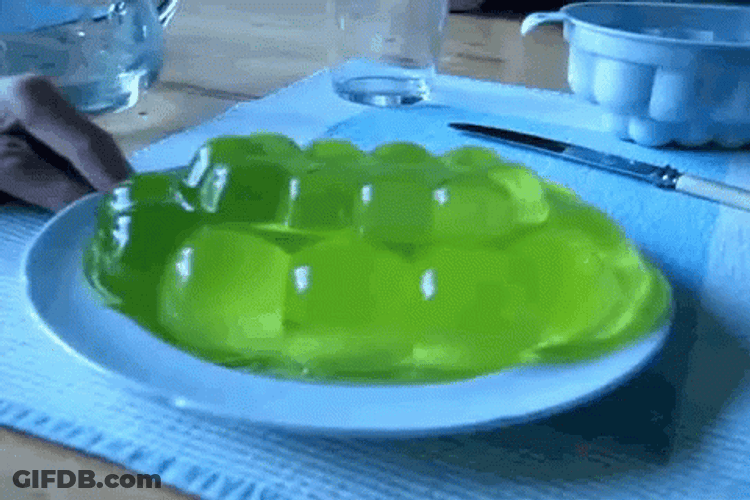 Wobbly Jelly Green GIF