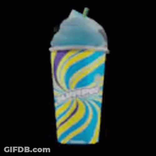Wocky Slush Slurpee Drink GIF