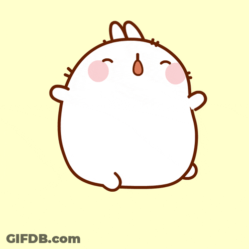 Woke Up From Sleep Cute Molang GIF