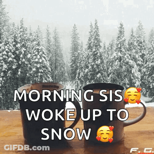 Woke Up To Snowy Saturday GIF