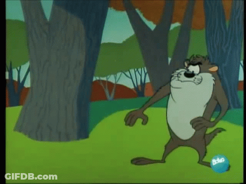 Wolf And Duck With Blue BBC Ball GIF