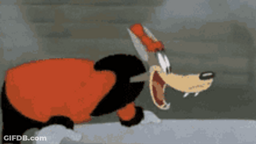 Wolf Awooga Eye Popped On Sexy Lady GIF