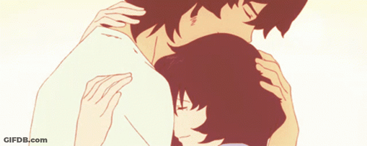 Wolf Children Anime Cuddle GIF